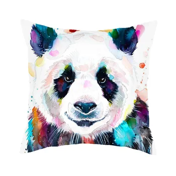 Panda Modelio Pagalvėlė Padengti Namų Dekoro Sofa-lova, Biuro Pagalvės užvalkalą 45x45cm KK09