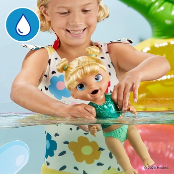 Kūdikis Gyvas Saulės Užkandžiai Lėlės Kawaii Valgo ir Poops Vasaros Tematikos Waterplay Baby Doll Ledo Pop Pelėsių Žaislas Vaikams Šviesūs Plaukai