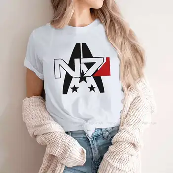 N7 Aljanso Stiliaus Marškinėlius Girl Mass Effect ME1 