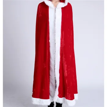 Kalėdų Raudonas Apsiaustas Kalėdų Apsiaustu, Vaidmuo Žaisti Vienodai Kalėdų Veiklos Suknelė Raudona Suaugusiųjų Moterų Suknelė