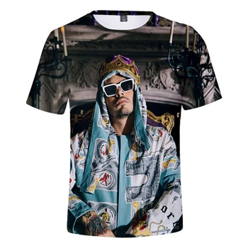 J BALVIN Marškinėliai Vyrams marškinėliai Sun Flower 3D Spausdinimo Vyrų Moterų Mados Negabaritinių marškinėliai Vaikams Mergina Hip-Hop Viršūnes Tee Berniukų Drabužiai