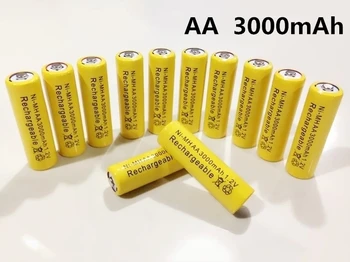 14500 Įkraunamos Baterijos AA 3000mAh 1.2 V NI-MH LED Žaislai Žaidėjas Žaislai Perdirbimo Baterijų Maišyti Spalvas GTL EvreFire