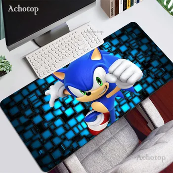 Sonic Anime Pelės Mygtukai 80X30mm Anti-slip Gumos Nešiojamas Kilimėlis Stalas Stalo Kilimėlis Žaidėjus Nešiojamas Didelis Žaidimų Padmouse XXL dėl Pelės