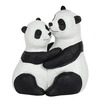 Mielas Panda Porų Apkabinti Skulptūra Kraštovaizdžio Terariumai, Statulėlės, Apdailos Dervos Amatų Namų Darbalaukio Ornamentu Sodo Miniatiūriniai