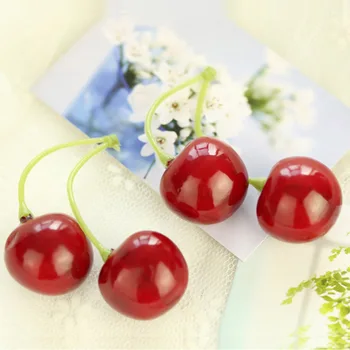 Modeliavimo Small Cherry Vyšnių Fotografijos Fone Reikmenys Studija Nuotrauka Mini Apdaila