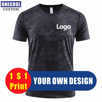 ONECOOL Aukštos Kokybės Sporto Greitai-Džiovinimo Marškinėliai Logotipą Apvalios Kaklo Siuvinėjimo Poliesteris Spausdinti Asmeninio Dizaino Viršūnes 2022