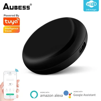 Aubess-Smart Bevielis WiFi-infraraudonųjų SPINDULIŲ Nuotolinio valdymo pultelis Tuya/Smart Gyvenimo APP 