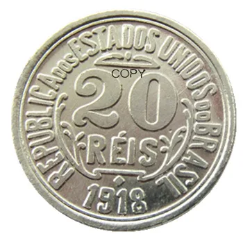 Brazilija rinkinys(1918 -1935)6pcs 20 Ries Nikeliuotas Kopijuoti Monetas