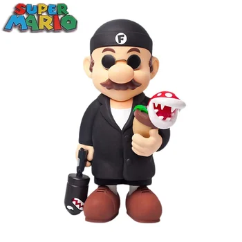 50CM Super Mario Anime Veiksmų Skaičius, Profesinio Limited Edition PVC Žaislas Didelis Skaičius Madingo Modelio Šviesos Edition Papuošalai