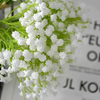 20cm Balto Gypsophila Dirbtinės Gėlės Vestuvių Nuotakos Puokštė Apdailos Gėlių Išdėstymas Plastikinių Kūdikių Kvėpavimas Netikrą Gėlių