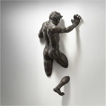 3D Per Sienos Paveikslas, Skulptūra Dervos Galvanizavimo Imitacija Vario Abstraktaus Pobūdžio Pakabukas Statula Kambarį Dekoro