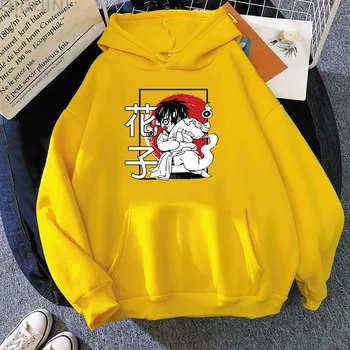 Tualetas Privalo Hanako Kun Spausdinti Anime Hoodies Moterų Kawaii Estetinės Negabaritinių Marškinėlius Streetwear Mados Hip-Hop Unisex Korėjos