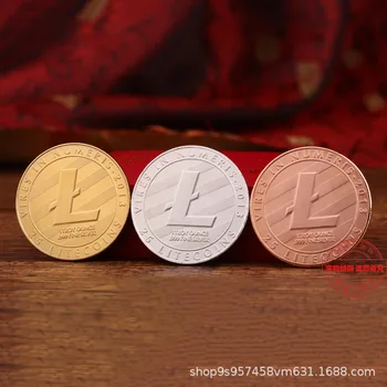 Aukso Antikvariniai Bitcoin Kolekcines, Meno Progines Kolekcines Monetos Dovana Pasisekė Auksą, Padengtą Monetos Tiek BTC Metalo Imitation40x3mm35g