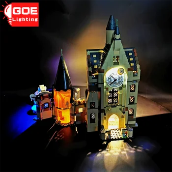 GOELIGHTING Prekės LED Šviesos Iki Rinkinys Lego 75948 Magijos Mokyklos varpinė Pilies Plytų Namas Lempa, Rinkinys Žaislo(Tik Šviesos Grupė)