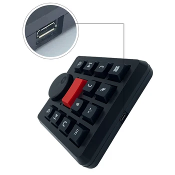 USB nelinijinis Klaviatūra Specialieji Pr Vaizdo Įrašą, Mėlyna Jungiklį Prijungti Ir Naudoti Karšto Klavišą Mini Nešiojamas Vaizdo Redagavimo Klaviatūra