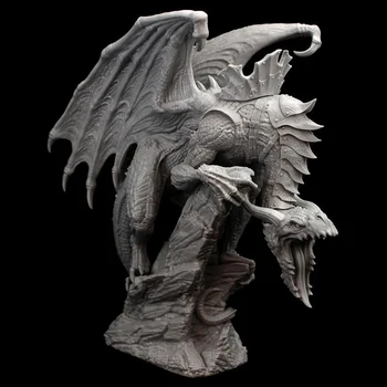 190mm senovės fantasy warrior stovas (su baze ) Dervos, paveikslas Modelis rinkiniai Miniatiūriniai gk Unassembly Unpainted