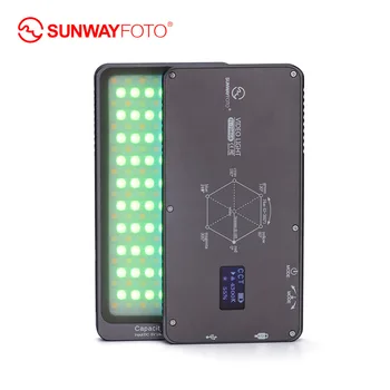 SUNWAYFOTO FL-70 RGB LED RGB Šviesos Spalva Selfie Vaizdo Šviesos, vaizdo Kamera Studija Šviesos Canon Nikon Sony Fotografijos Apšvietimas