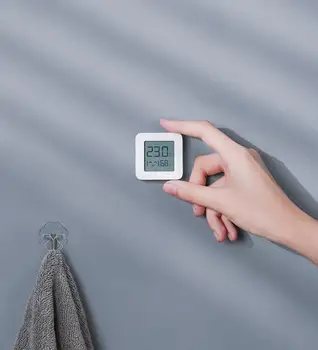 Sandėlyje Xiaomi Smart LCD Ekranas Skaitmeninis Termometras 2 Mijia Bluetooth Temperatūros ir Drėgmės Jutiklis Drėgmės Matuoklis Mijia App