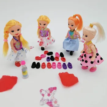 10pairs Mielas Batai Kelly Lėlės Batai Barbie 's Sesuo Mažai Kelly Baby Doll 3.5