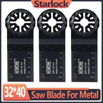 NEWONE Starlock 32*40mm Bi-Metalo Virpesių Multitool Geležtės Virpesių Multi-Tools Priedai, pjautine Mediena, Kietos Medžiagos Metalo