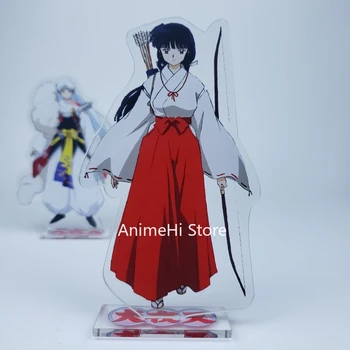 Anime Inuyasha Veiksmų Skaičius, Lėlės Higurashi Kagome Sesshoumaru Kikyō Naraku Bankotsu Akrilo Stendas Modelis Žaislas 15cm Dovanų