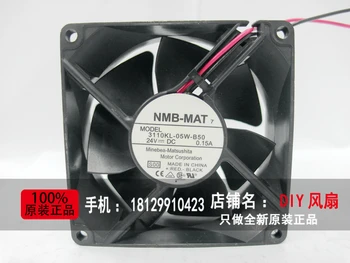 NAUJAS NMB-MAT Minebea 3110KL-05W-B50 8025 24V 0.15 A Dažnio keitikliu, vėsinimo ventiliatorius
