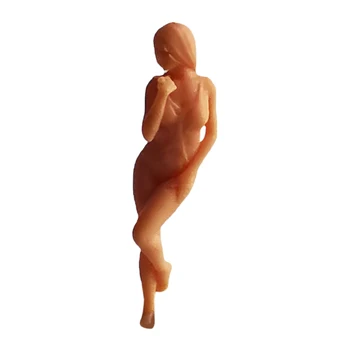 1:64 Unpainted Dervos Žmonės Sumos Prieskonių Moteris Lėlės Charakteris Miniatiūrinis Gatvės Scena Geležinkelio Diorama Foto Prop Kolekcionuojamų