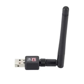 Belaidžio WiFi Tinklo plokštė 150M USB 2.0 802.11 b/g/n LAN Antenos Adapteris su Antena Nešiojamas KOMPIUTERIS Mini Wi-fi Dongle