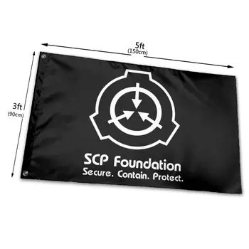 Scp Foundation Įkvėpė T Juoda Ir Balta Sporto Mados Patogus Fitneso Klasikinis Unisex Vėliava