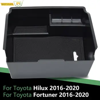 Porankiai Storage Box Konsolė Konteinerių Glover Orgnaizer Turėtojas Toyota Fortuner Hilux 2016 2017 2018 2019 2021