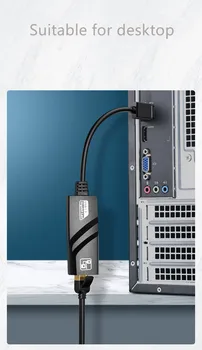 USB3.0 RJ45 USB 3.0 Gigabit Ethernet RJ45 LAN (10 / 100 / 1000) Mbps tinklo adapteris win8 / 10 plug and play