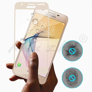 Grūdintas Stiklas Samsung Galaxy J5 Premjero Padengti Screen Protector Filmas 