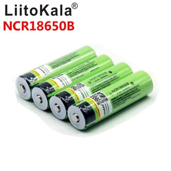 LiitoKala 18650 3400mAh baterija 3.7 V, Li-ion Rechargebale baterijos 18650 Baterija 3400