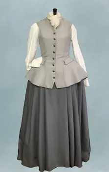 Outlander viduramžių suknelė cosplay kostiumas suknelė