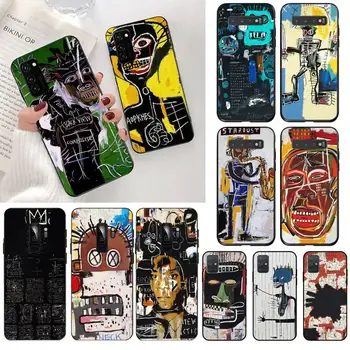 Minason Jean Michel Basquiat Menas, Grafiti, Klientų Telefono dėklas Samsung S20 plus Ultra S6 S7 krašto S8 S9 plus S10 5G lite 2020 m.